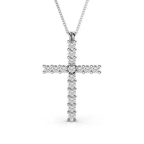 1.00 CT Round Cut Diamonds - Diamond Pendant