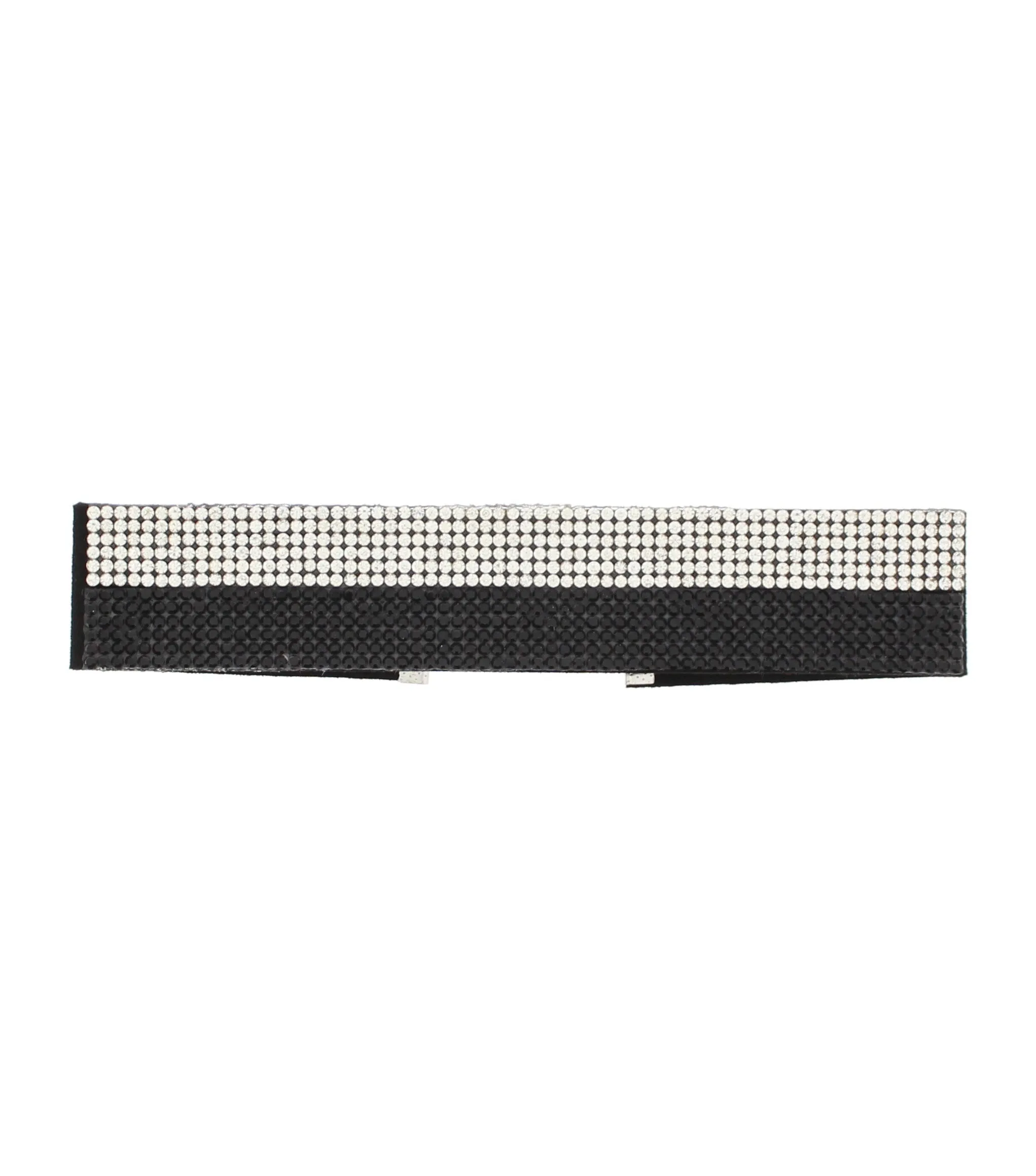 12 Row Diamante Stone Velvet Choker