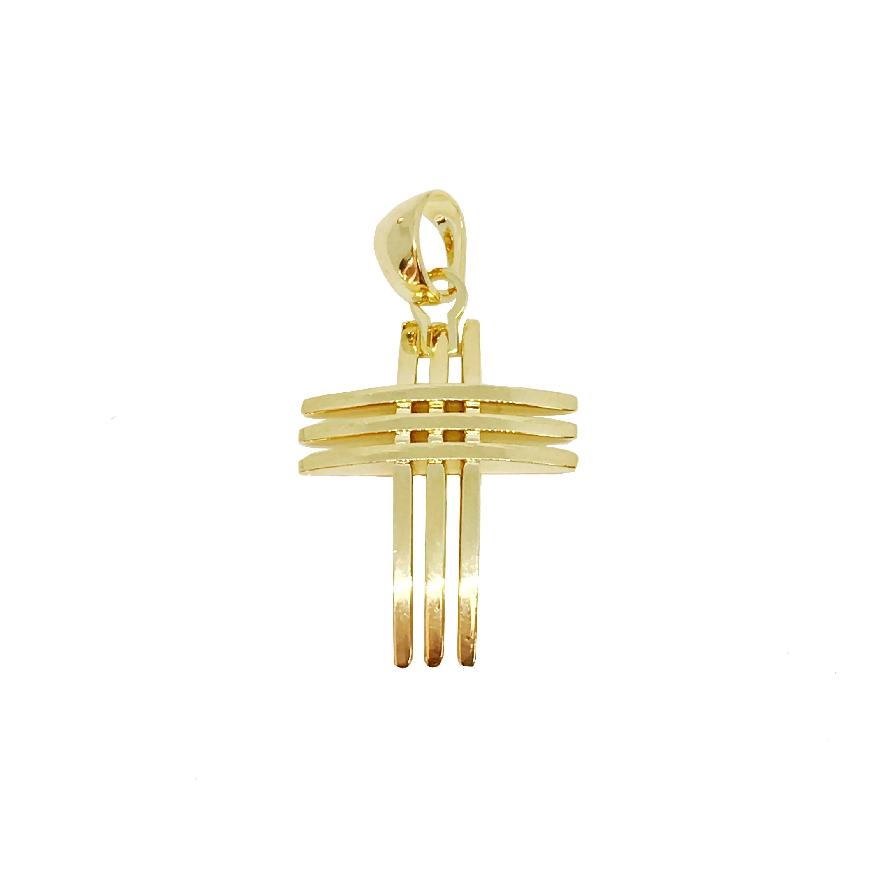 18k Gold Filled Deluxe Unisex Cross Pendant