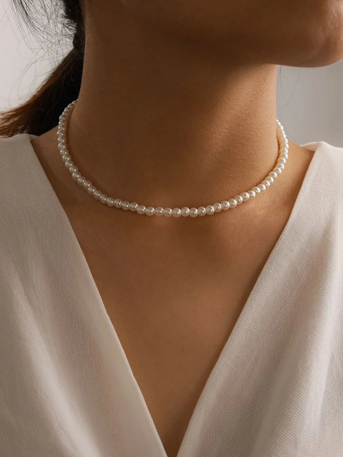 1pc Elegant Cultured Pearl Choker for Women Jewelry for Women Necklace