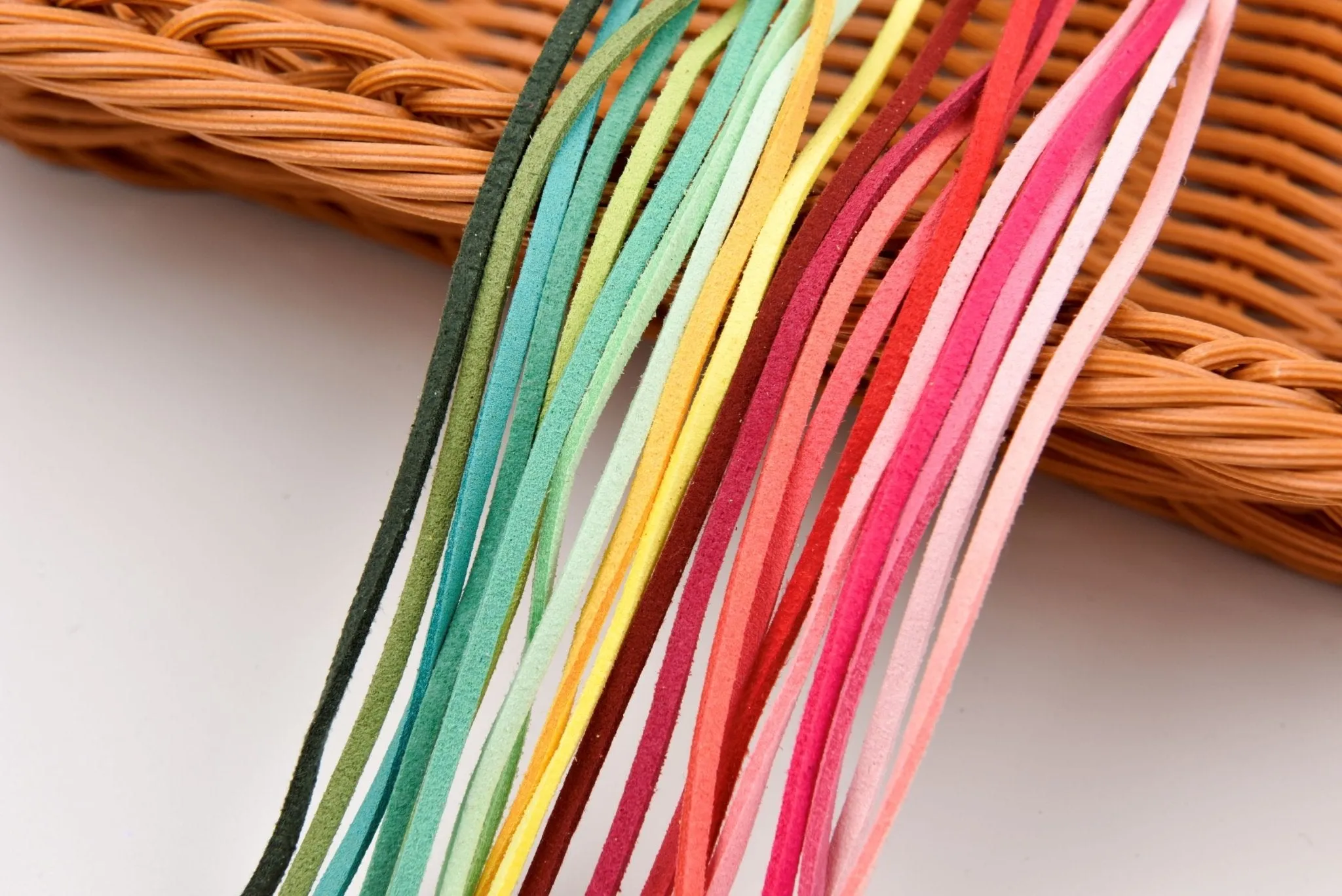 2.6mm Faux Suede String Cord , 15 Yards Pack