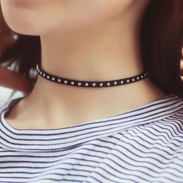 80's 90's Fashion Choker Necklaces For Women Black Velvet Ribbon Statement Necklace Collares Simulated Pearls Bijoux 2017 HOT