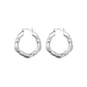 Acotis Silver Creole Earrings G5882