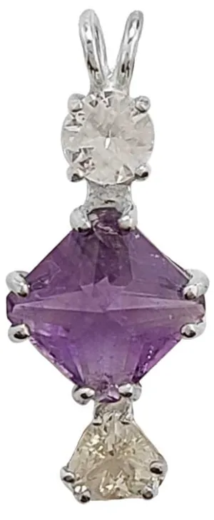 Amethyst Mini Magician Stone? with Danburite & Morganite