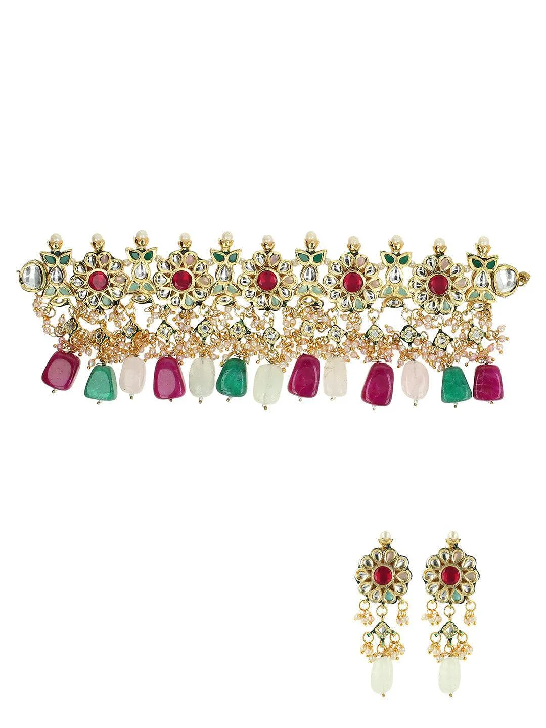 Ayushi Tyagi In Flower Motif Choker Set