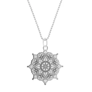 Carter Gore Small Mandala Classic Necklace Sterling Silver