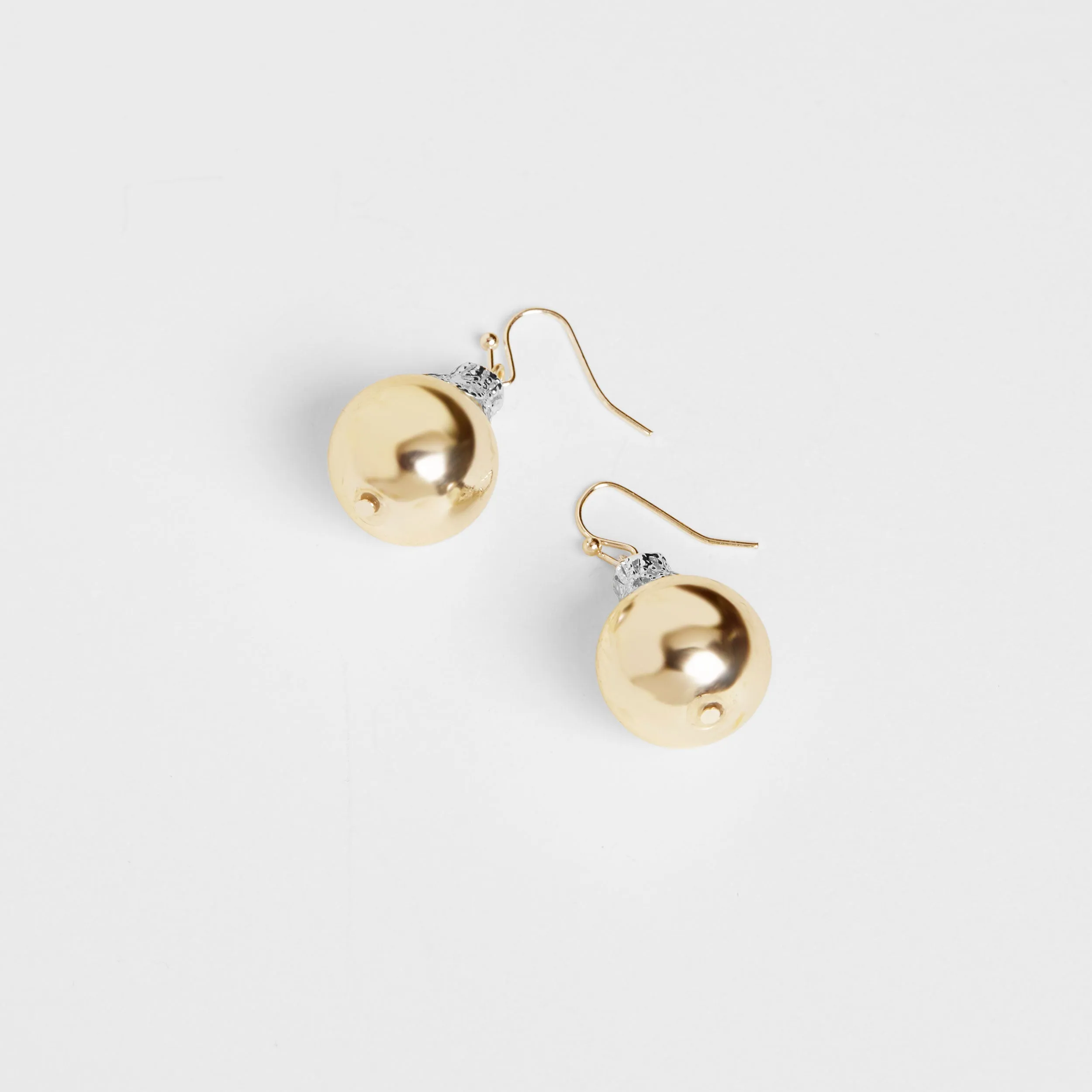 Christmas Ornament Earring - Gold