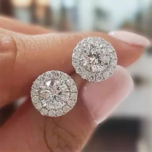 Classic Round Women's Stud Earring Fashionable Women Jewelry