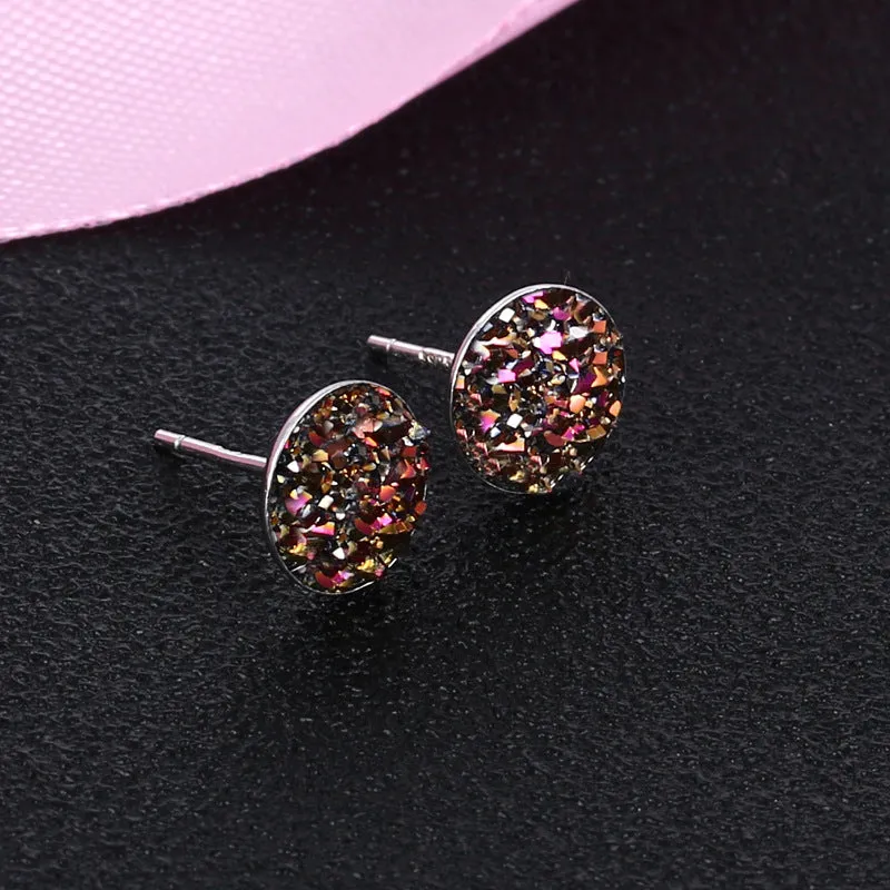 Earrings S925 Sterling Silver Crystal Earrings for girl