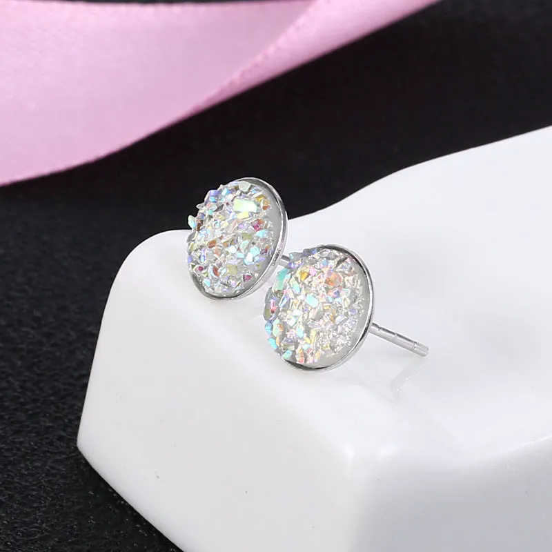 Earrings S925 Sterling Silver Crystal Earrings for girl