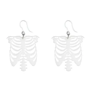 Exaggerated Skeleton Ribs Dangles Hypoallergenic Earrings for Sensitive Ears Made with Plastic Posts