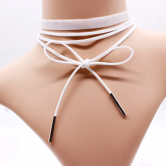 Fashion kolye multilayer Velvet strip Choker Necklace rope collar Tattoo Statement jewelry for women mujer ras de cou Bijoux