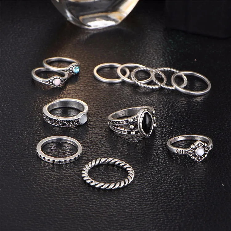 Fashion Vintage Punk Midi Rings