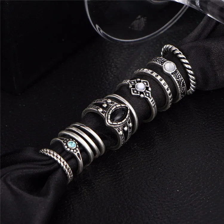 Fashion Vintage Punk Midi Rings