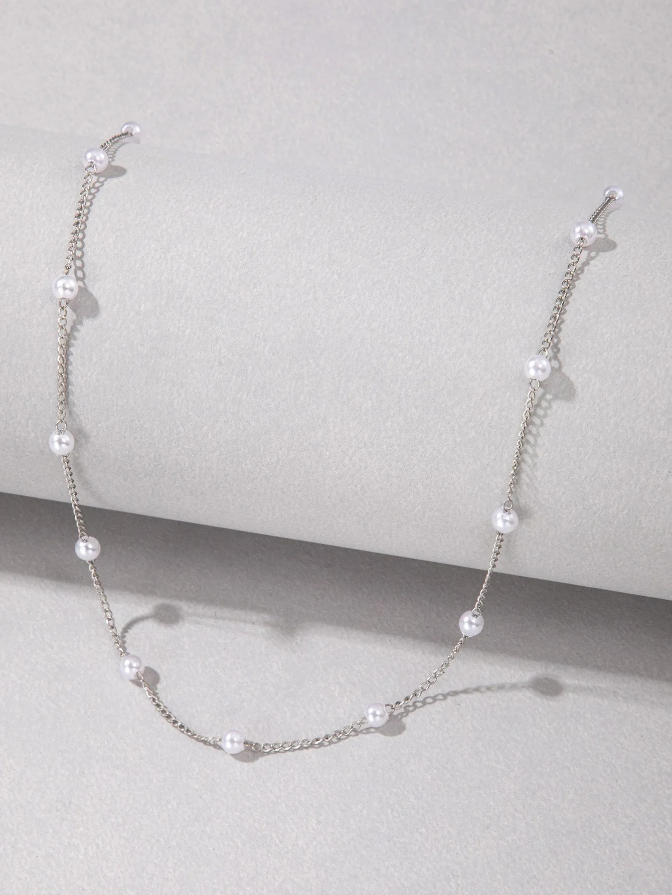 Faux Pearl Decor Necklace Elegant Necklace for Women Fashion Jewelry