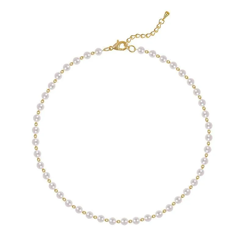 French Romantic Small Pearl Necklace