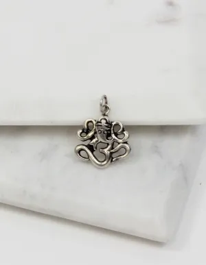 Ganesha Om Sterling Silver Pendant