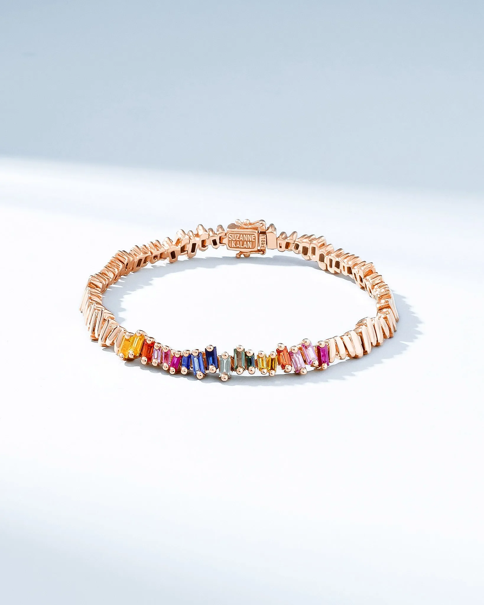 Golden Rainbow Sapphire ID Bracelet