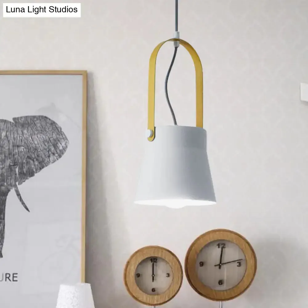 Industrial Cone Shade Pendant Lamp with 1 Bulb - Stylish Restaurant Lighting in Grey/Black/White