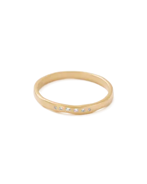 Kirstin Ash Sun Lines Ring- Gold