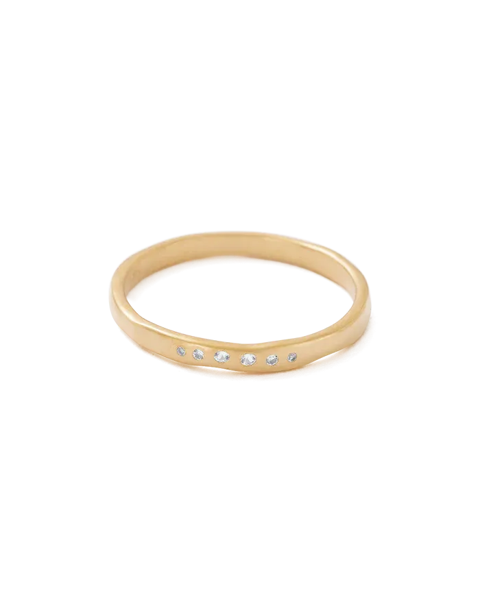 Kirstin Ash Sun Lines Ring- Gold