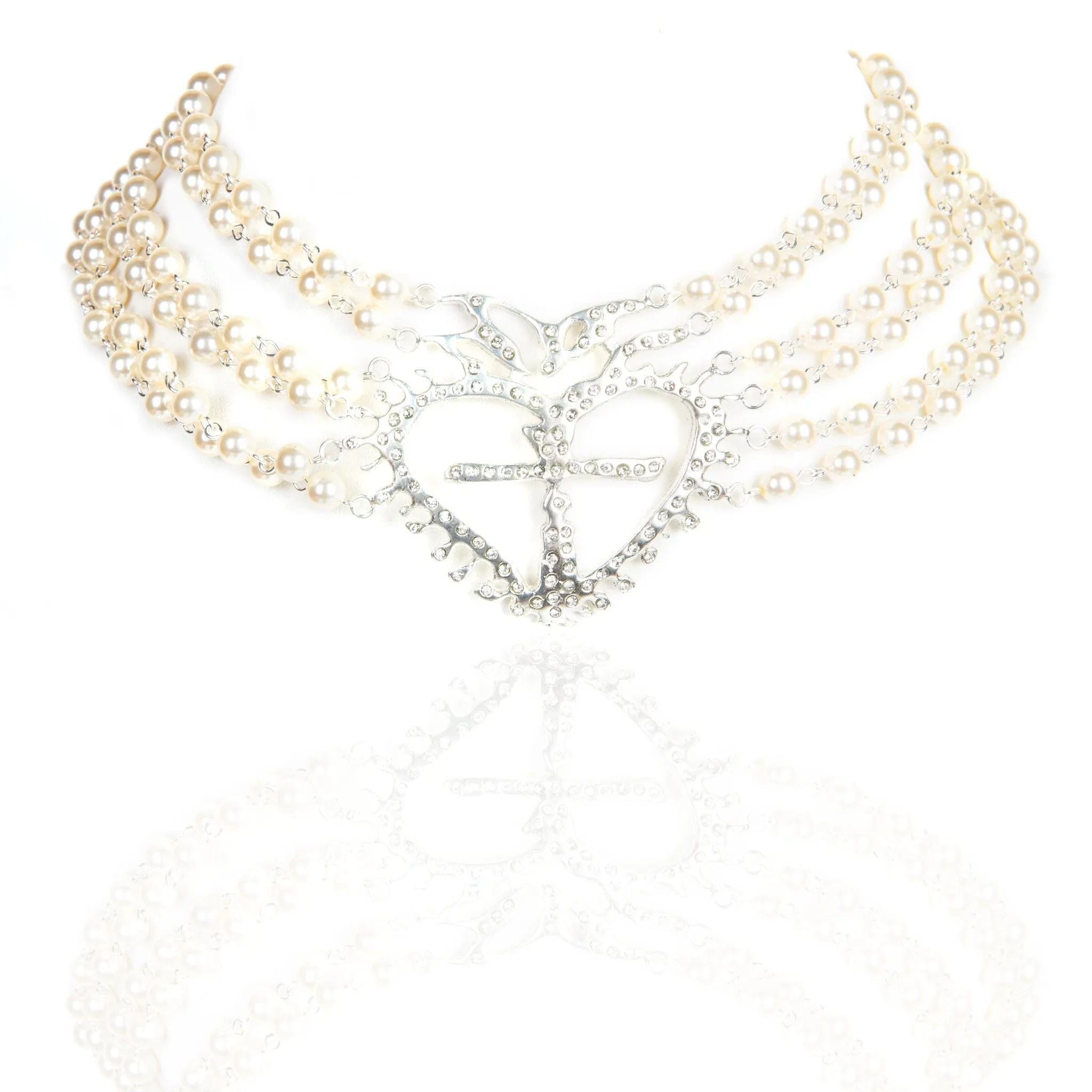 La Queen Collar - Cream Pearl