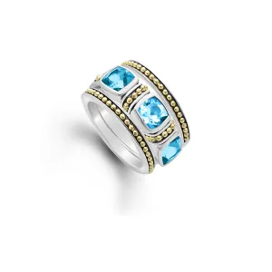 LAGOS Rittenhouse Swiss Blue Topaz Stacking Rings