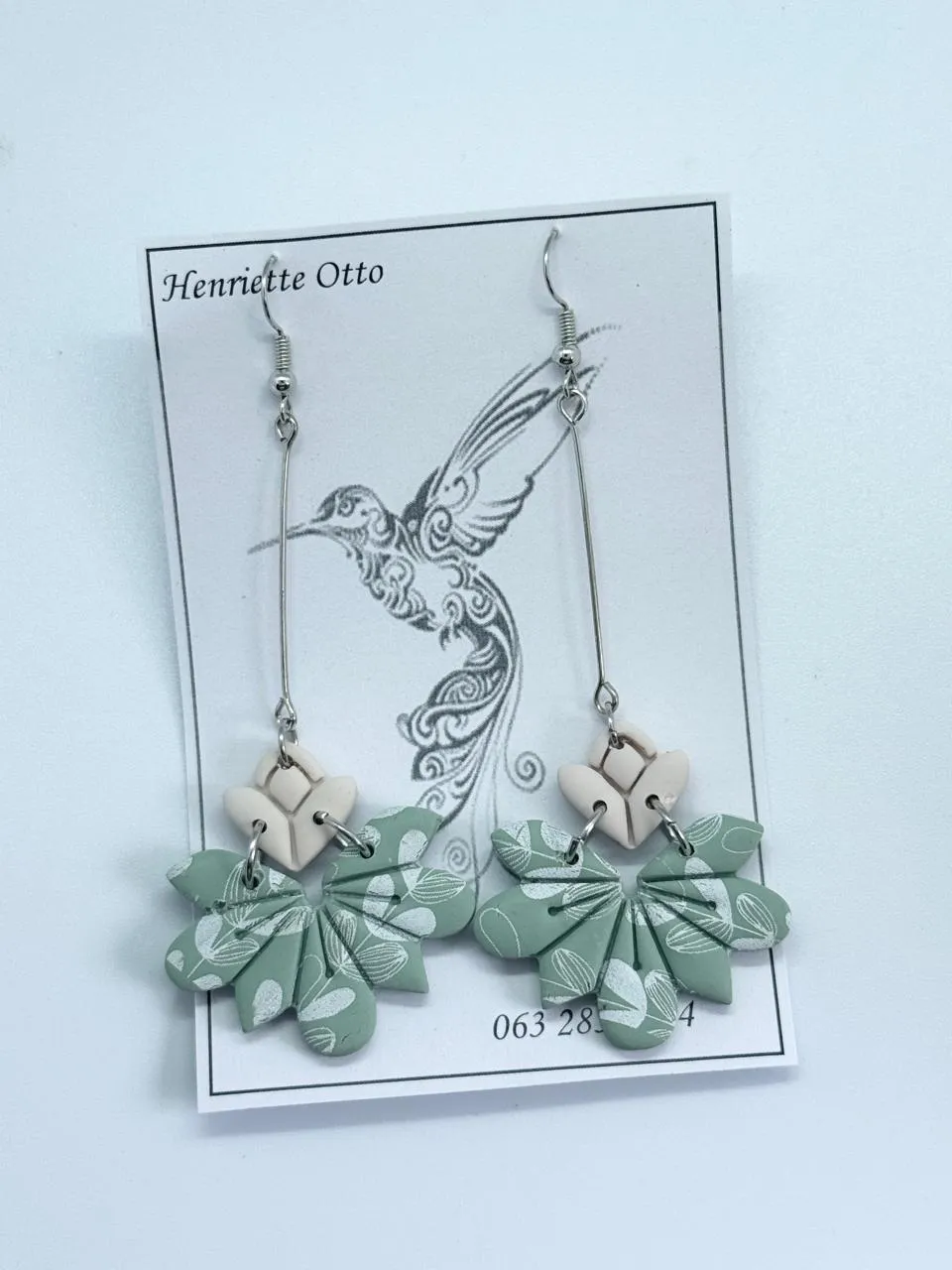 Otto Jewellery Silver Flower Drop Earrings