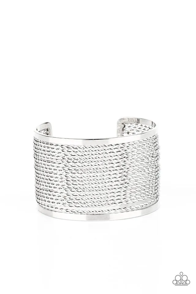 Paparazzi Bracelet ~ Stacked Sensation - Silver