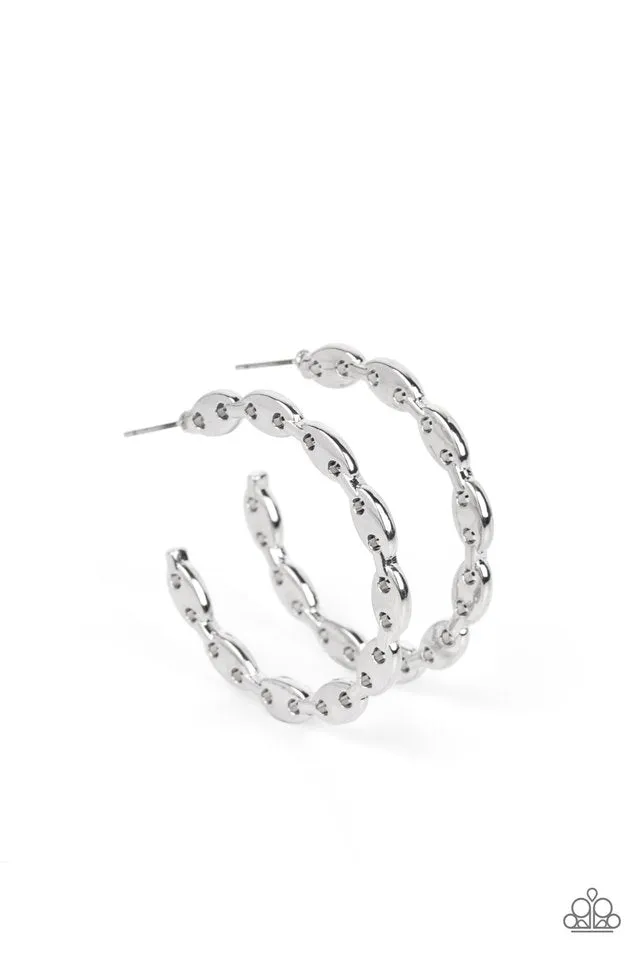 Paparazzi Earring ~ Impressive Innovation - Silver