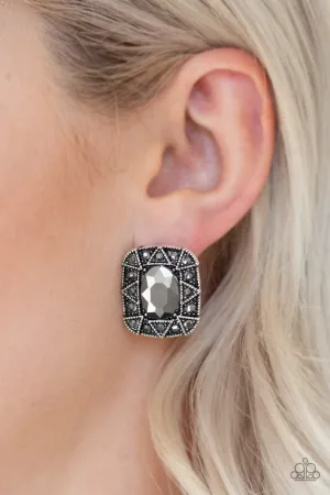 Paparazzi Earring ~ Young Money - Silver