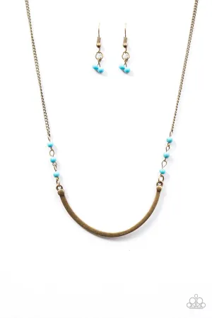 Paparazzi Necklace ~ Canyon Horizon - Brass