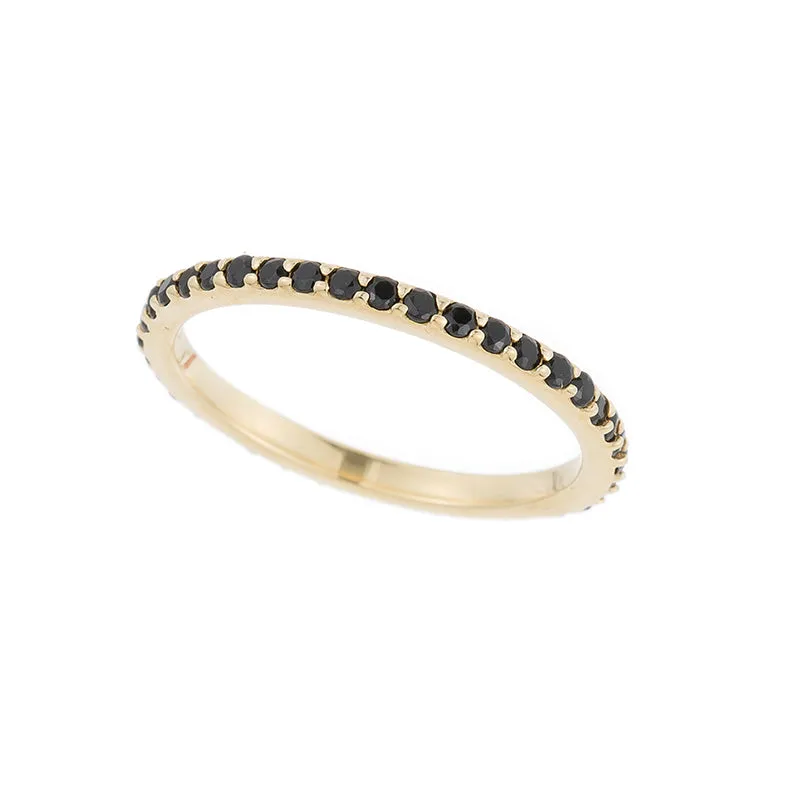 Pavé Gemstone Eternity Ring