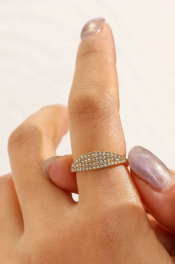 Pavé Thin Dome Ring