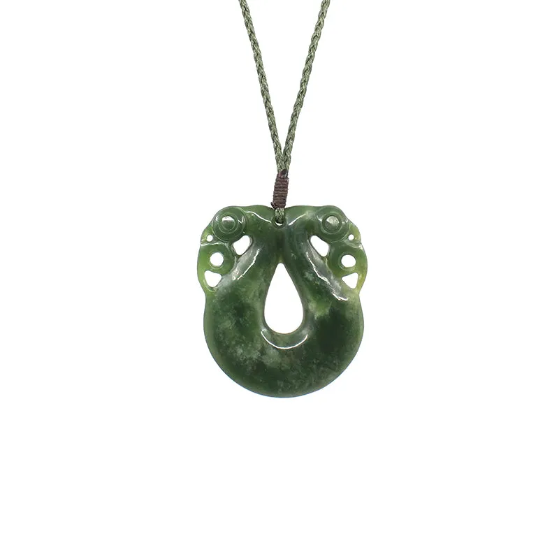 Pekapeka Pounamu Pendant