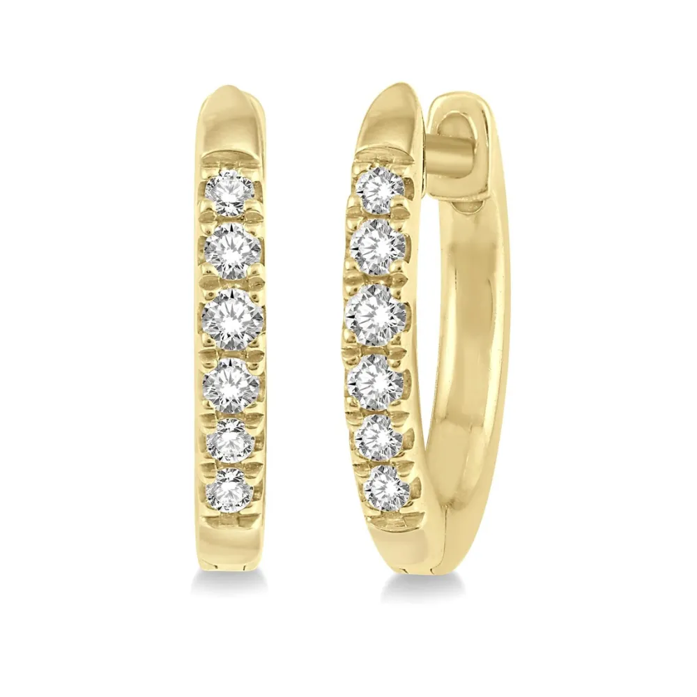 Petite Diamond Huggie Fashion Earrings