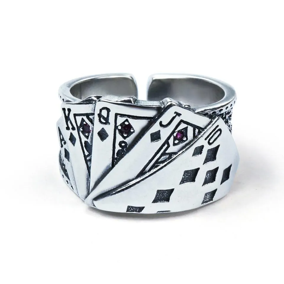 Playing Card Resizable Ring Fashion Trendy Jewelry