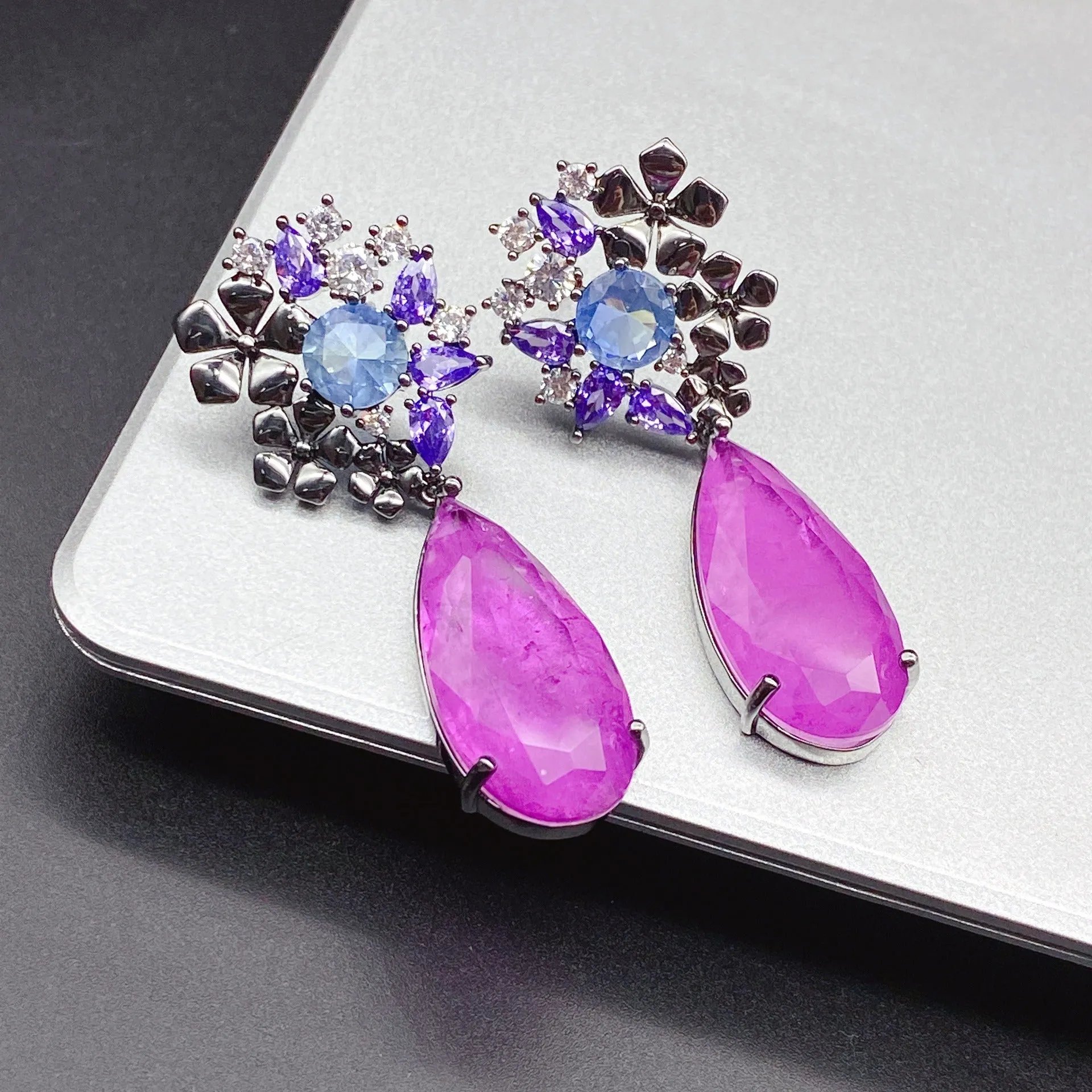 Pre Order:  Ethnic Rhinestones Drop Zircon Earrings