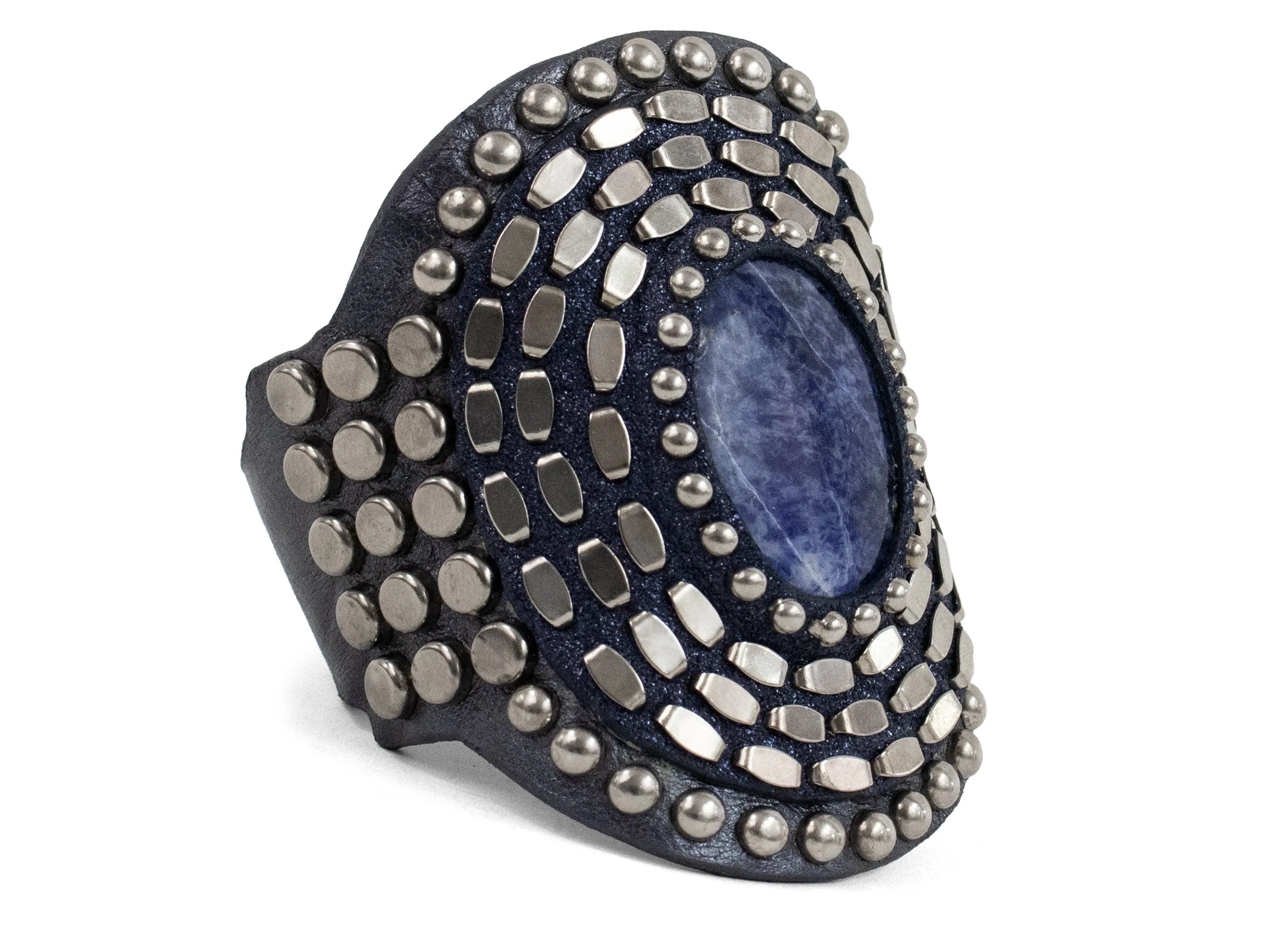 Rocal Semi-precious Lolite Stone Cuff