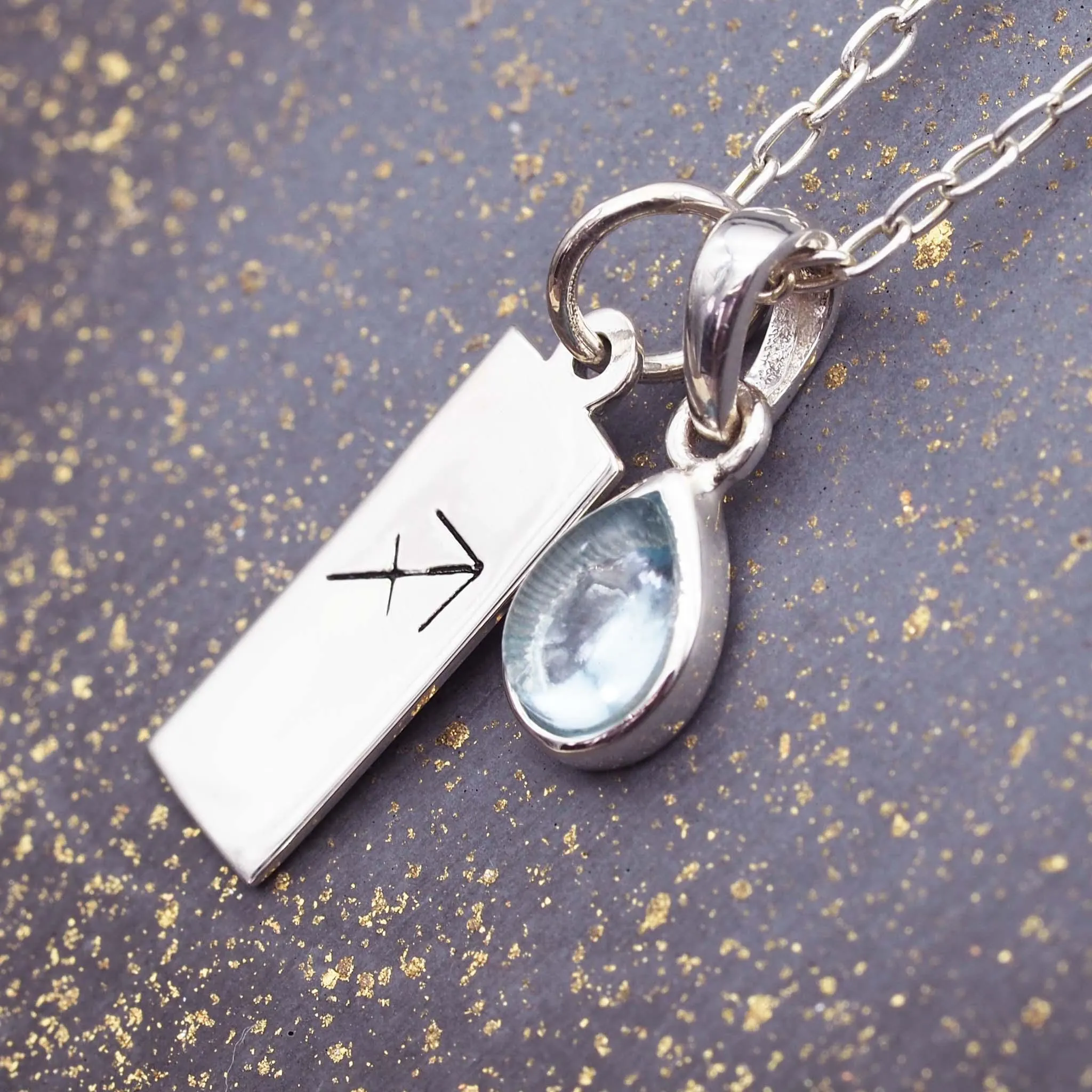 Sagittarius Star Sign and November Birthstone Necklace