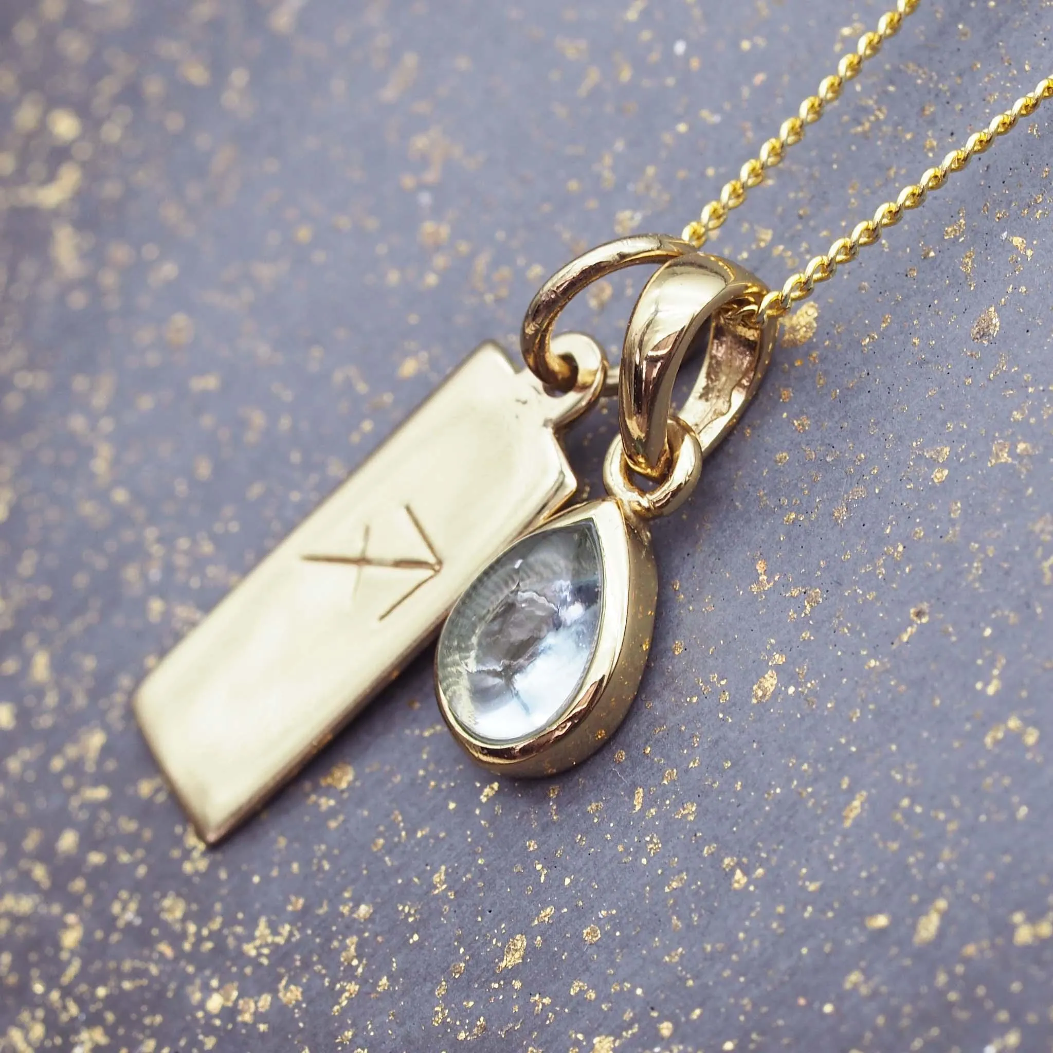 Sagittarius Star Sign and November Birthstone Necklace