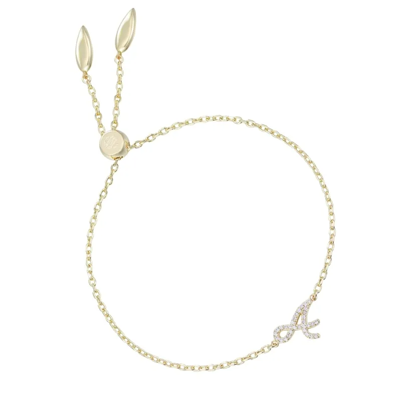 Shine Bright Asymmetrical Initial Bracelets