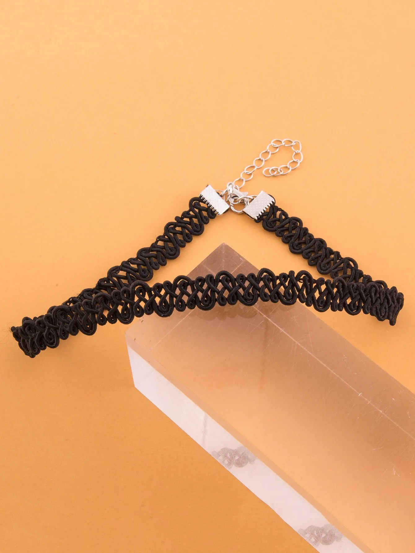 Simple Hollow Out Choker Elegant Jewelry Lace Jewelry Lace Necklace