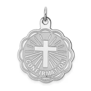 Sterling Silver Confirmation Disc Charm