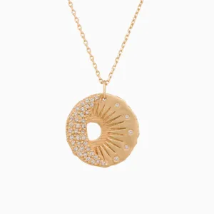 Sun & Moon Medal Necklace