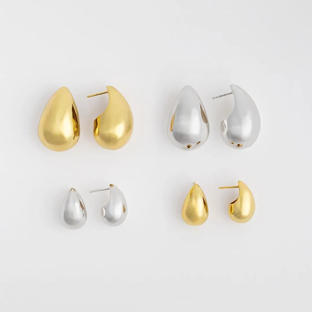 Teardrop Constellation Silver 20mm Stud Earrings