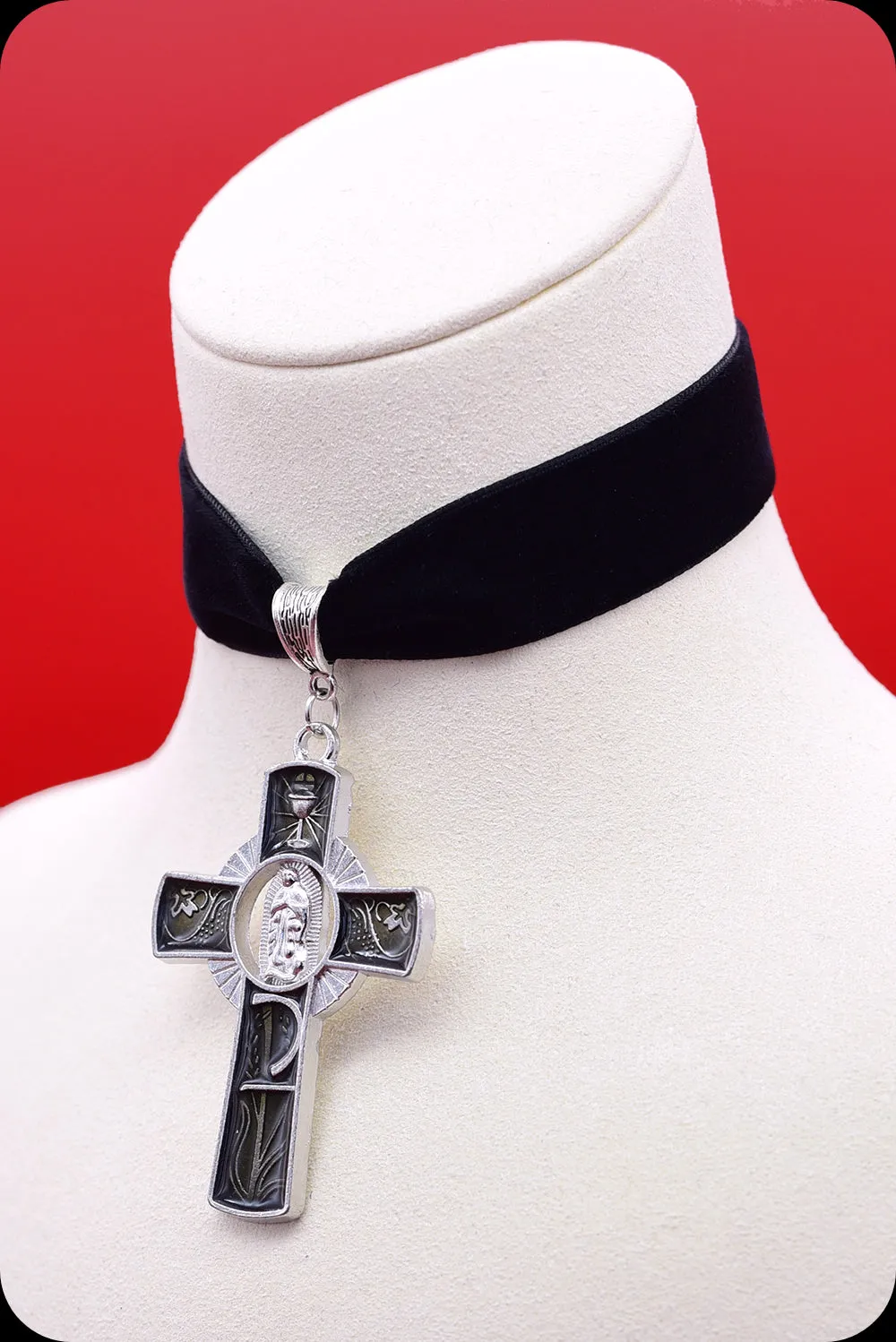 The PARISH Silver Black Choker