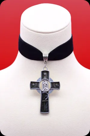 The PARISH Silver Black Choker