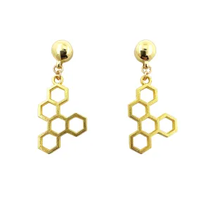 TI-GO Honeycomb gold earring