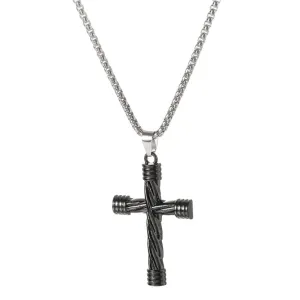 Titanium steel cross pendant